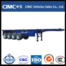 Cimc 80 Ton Skeletal Container Truck Semi Trailer